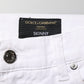 Dolce & Gabbana White Ripped Cotton Skinny Men Denim Jeans