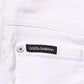 Dolce & Gabbana White Ripped Cotton Skinny Men Denim Jeans