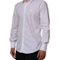 Dolce & Gabbana White Cotton MARTINI Formal Men Dress Shirt