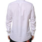 Dolce & Gabbana White Cotton MARTINI Men Formal Dress Shirt