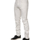 Dolce & Gabbana Off White Cotton Stretch Slim Fit Denim Jeans