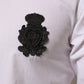 Dolce & Gabbana White Cotton GOLD DGPatch Formal Dress Shirt