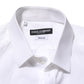 Dolce & Gabbana White Cotton GOLD DGPatch Formal Dress Shirt