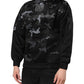 Dolce & Gabbana Black Camouflage Round Neck Sweatshirt Sweater
