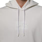 Dolce & Gabbana White Logo Hooded Men Sweatshirt  Sweater