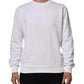 Dolce & Gabbana White Embossed Logo Men Sweatshirt Sweater
