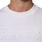 Dolce & Gabbana White Embossed Logo Men Sweatshirt Sweater