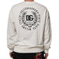 Dolce & Gabbana White DG Logo Crew Neck Sweatshirt Sweater