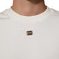 Dolce & Gabbana White DG Logo Crew Neck Sweatshirt Sweater