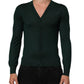 Dolce & Gabbana Dark Green Button Down Men Cardigan Sweater