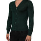 Dolce & Gabbana Dark Green Button Down Men Cardigan Sweater