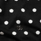 Dolce & Gabbana Black White Stripe Polka V-Neck Pullover Sweater