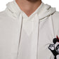Dolce & Gabbana Off White Cotton Panda Hooded Sweatshirt Sweater