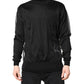 Dolce & Gabbana Black Logo Polyester CrewNeck Sweatshirt Sweater