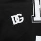 Dolce & Gabbana Black Logo Print Cotton Casual Bermuda Short