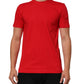 Dolce & Gabbana Red Goodluck 2023 Cotton Crew Neck T-shirt