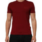 Dolce & Gabbana Maroon Logo Crew Neck Short Sleeve T-shirt