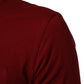 Dolce & Gabbana Maroon Logo Crew Neck Short Sleeve T-shirt