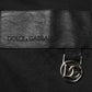 Dolce & Gabbana Black Logo Plaque Cotton Crew Neck T-shirt
