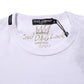 Dolce & Gabbana White Goodluck 2021 Cotton Crew Neck  T-shirt