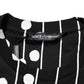 Dolce & Gabbana Black Cotton Polka Dots Round Neck T-shirt