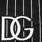 Dolce & Gabbana Black Cotton Polka Dots Round Neck T-shirt