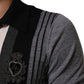 Dolce & Gabbana Black White Polka Dot Collared Polo T-shirt