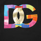 Dolce & Gabbana Black Logo Print Cotton Men Crew Neck T-shirt