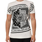 Dolce & Gabbana White Cotton Logo Bandana Print Men T-shirt