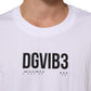 Dolce & Gabbana White Cotton Sleeveless Printed Tank T-shirt