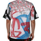 Dolce & Gabbana White Graffiti Crew Neck Short Sleeves T-shirt