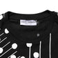 Dolce & Gabbana Black Cotton Polka Dots Round Neck T-shirt