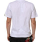 Dolce & Gabbana White Graphic Print Cotton Crew Neck T-shirt