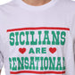 Dolce & Gabbana White Graphic Print Cotton Crew Neck T-shirt