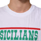 Dolce & Gabbana White Graphic Print Cotton Crew Neck T-shirt