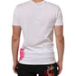 Dolce & Gabbana White Graphic Print Cotton Crew Neck T-shirt