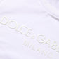 Dolce & Gabbana White Cotton Crew Neck Short Sleeves T-shirt