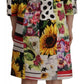 Dolce & Gabbana Multicolor Pachwork Charmeuse Floral Shift Dress