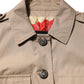 Dolce & Gabbana Beige Cotton Button Up Fitted Cropped Jacket