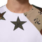Dolce & Gabbana White Camouflage Patckwork Men Cotton T-shirt