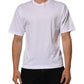 Dolce & Gabbana White Angel Print Cotton Men Crew Neck T-shirt