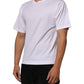 Dolce & Gabbana White Angel Print Cotton Men Crew Neck T-shirt