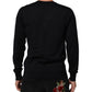 Dolce & Gabbana Black Cashmere Knit V-Neck Pullover Sweater