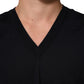 Dolce & Gabbana Black Cashmere Knit V-Neck Pullover Sweater