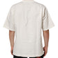 Dolce & Gabbana White Logo Print Cotton Crew Neck Men T-shirt