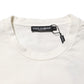 Dolce & Gabbana White Logo Print Cotton Crew Neck Men T-shirt
