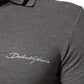 Dolce & Gabbana Gray Logo Embroidery Collared Polo T-shirt