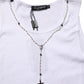 Dolce & Gabbana White Cotton Chain Necklace Tank Top T-shirt