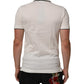 Dolce & Gabbana White Logo Embroidery Cotton Polo T-shirt