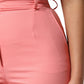 Dolce & Gabbana Pink High Waist Dress Tapered Trouser Pants